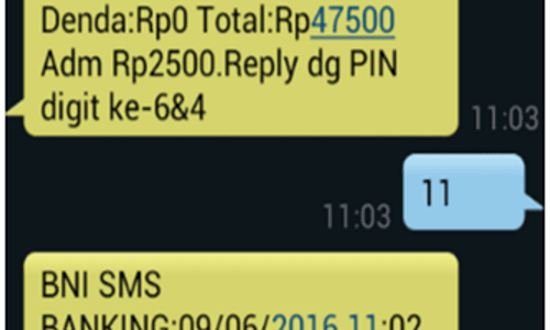 Syarat dan Cara Registrasi SMS Banking BNI Via ATM
